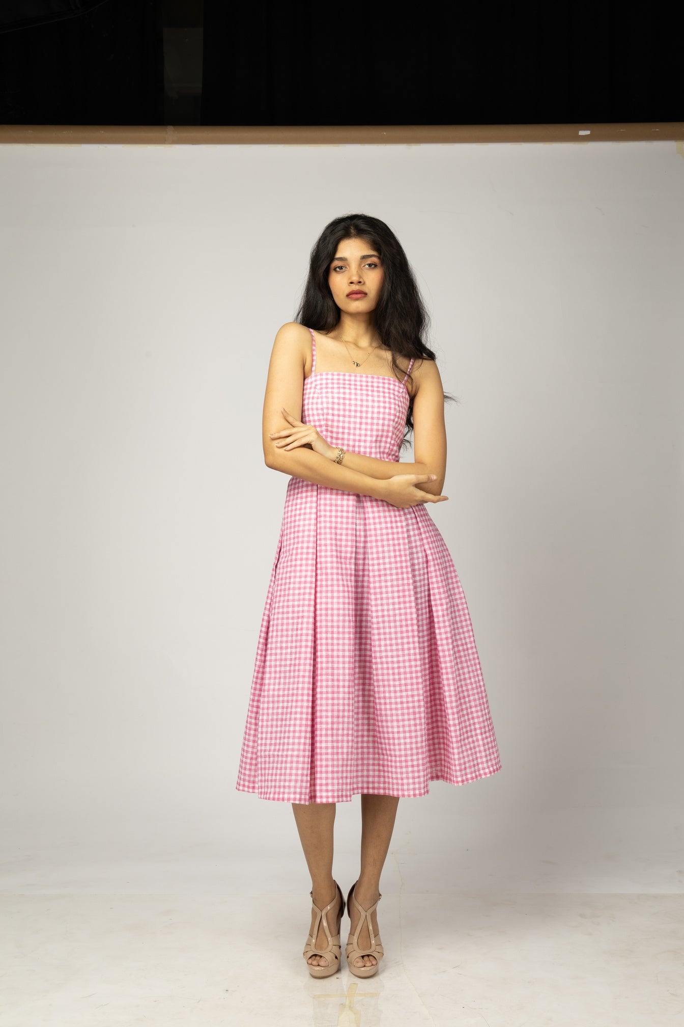 Gingham Blush Dress