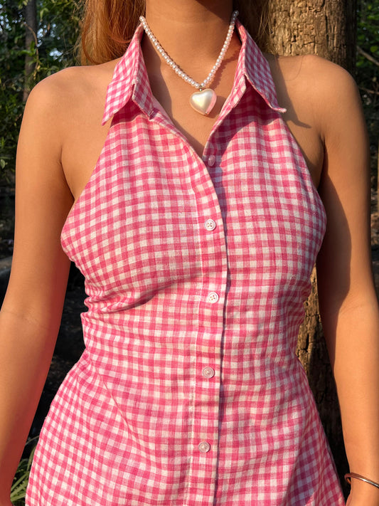Gingham Glow Top
